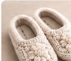 Cream Cottage Slippers